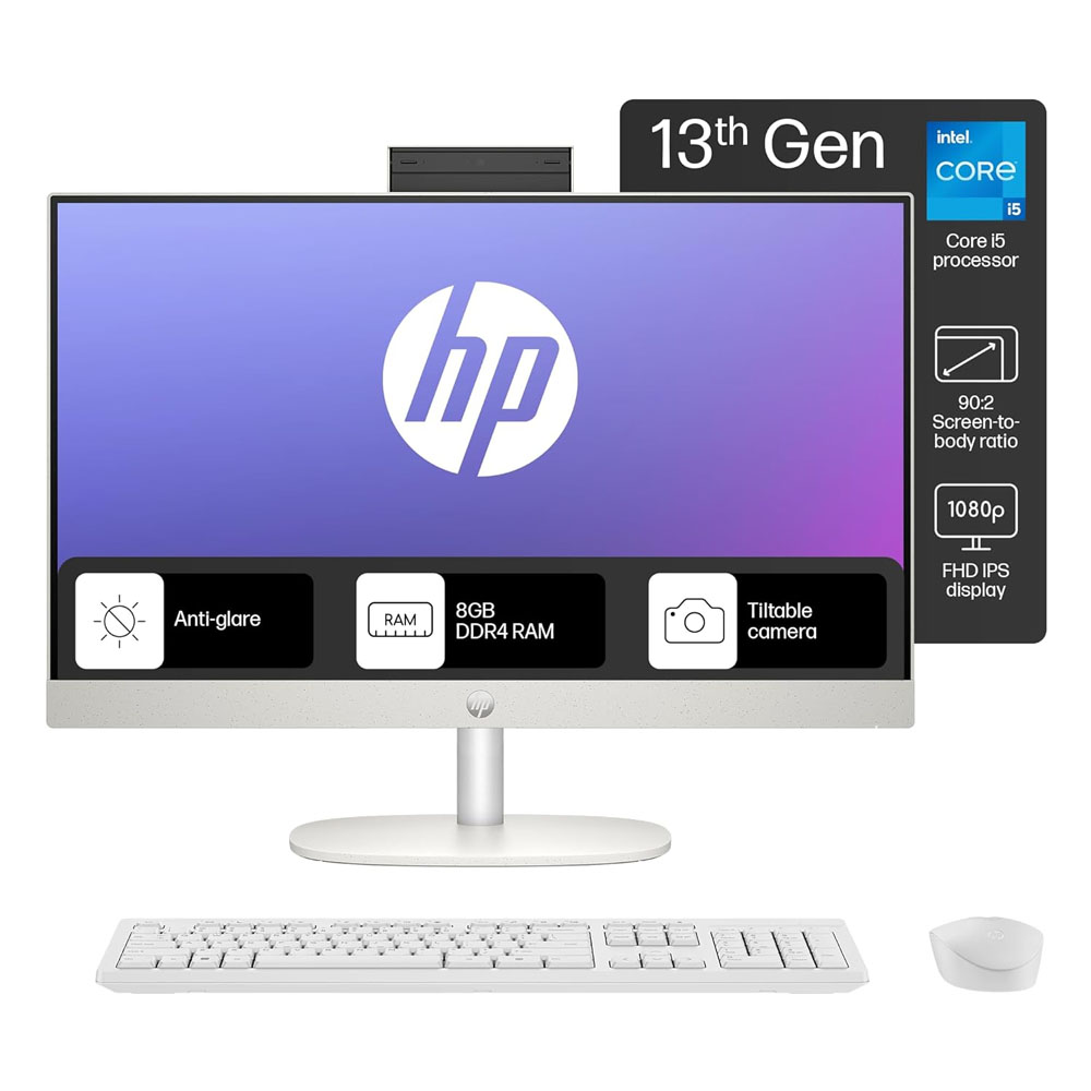 Ordinateur PC HP All in One 24 CR Intel Core i5 13th Gen Ram 08GB 512 SSD DOS 24''  Ecran 24 pouces + Clavier et Souris à fil White Color  (Sur commande : Délai de livraison : 12jours)  Prix :  495.000fcfa Benin|Cotonou (2) - Catalogue High-Tech Bénin - Akelmarket