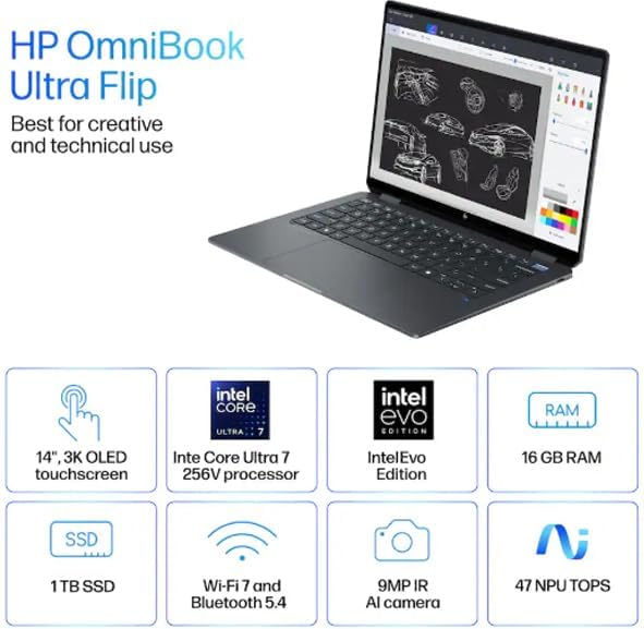 PC HP Omnibook Flip 14 Core Ultra 7 256v Benin|Cotonou PC HP Omnibook Flip 14 Core Ultra 7 256v Benin|Cotonou