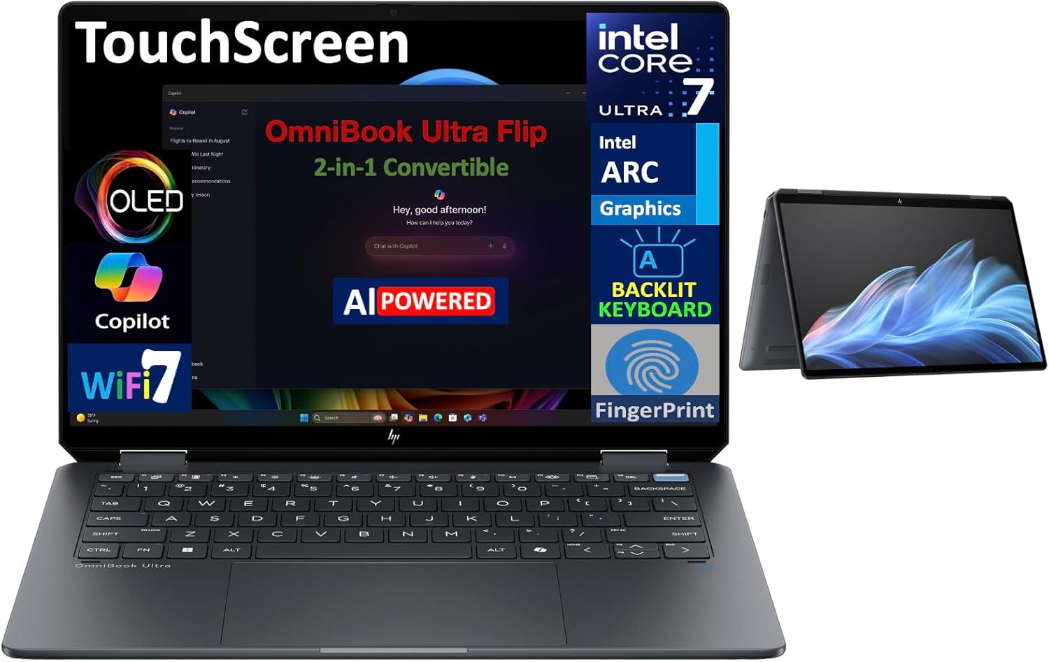PC HP Omnibook Flip 14 Core Ultra 7 256v Benin|Cotonou PC HP Omnibook Flip 14 Core Ultra 7 256v Benin|Cotonou