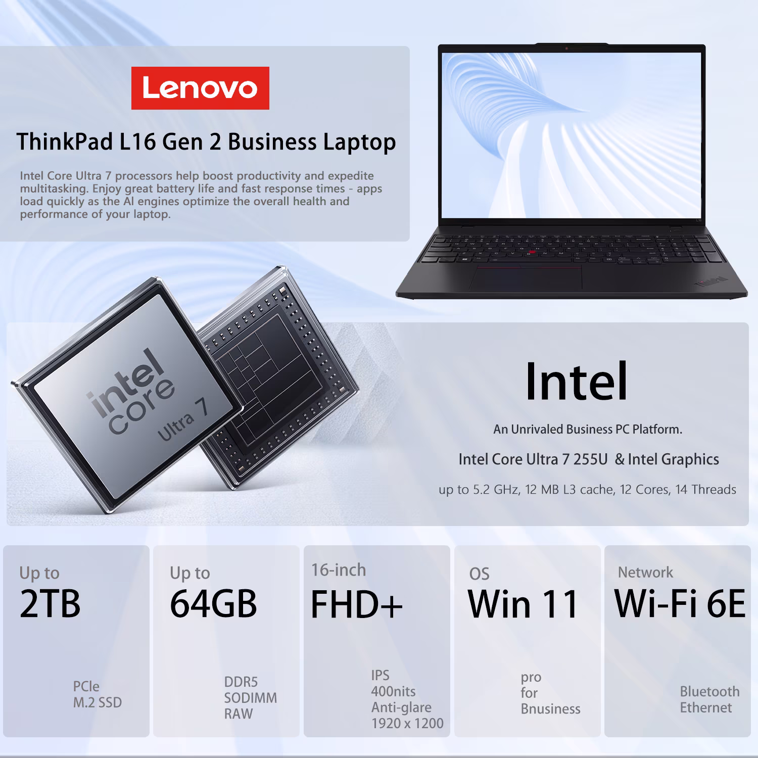PC Lenovo Thinkpad E16 Gen 3 Core Ultra 7 256V Benin|Cotonou PC Lenovo Thinkpad E16 Gen 3 Core Ultra 7 256V Benin|Cotonou